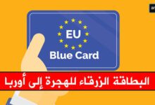 البطاقة الزرقاء للهجرة إلى أوربا في 2020